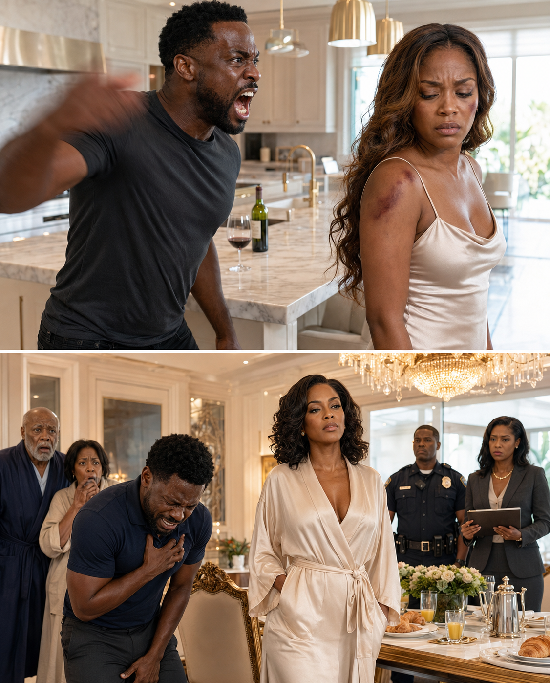 My husband repeatedly sl@pped me in the face over a trivial matter. The next morning, he saw a lavish feast and said, “It’s good that you’ve finally come to your senses!” But he panicked and