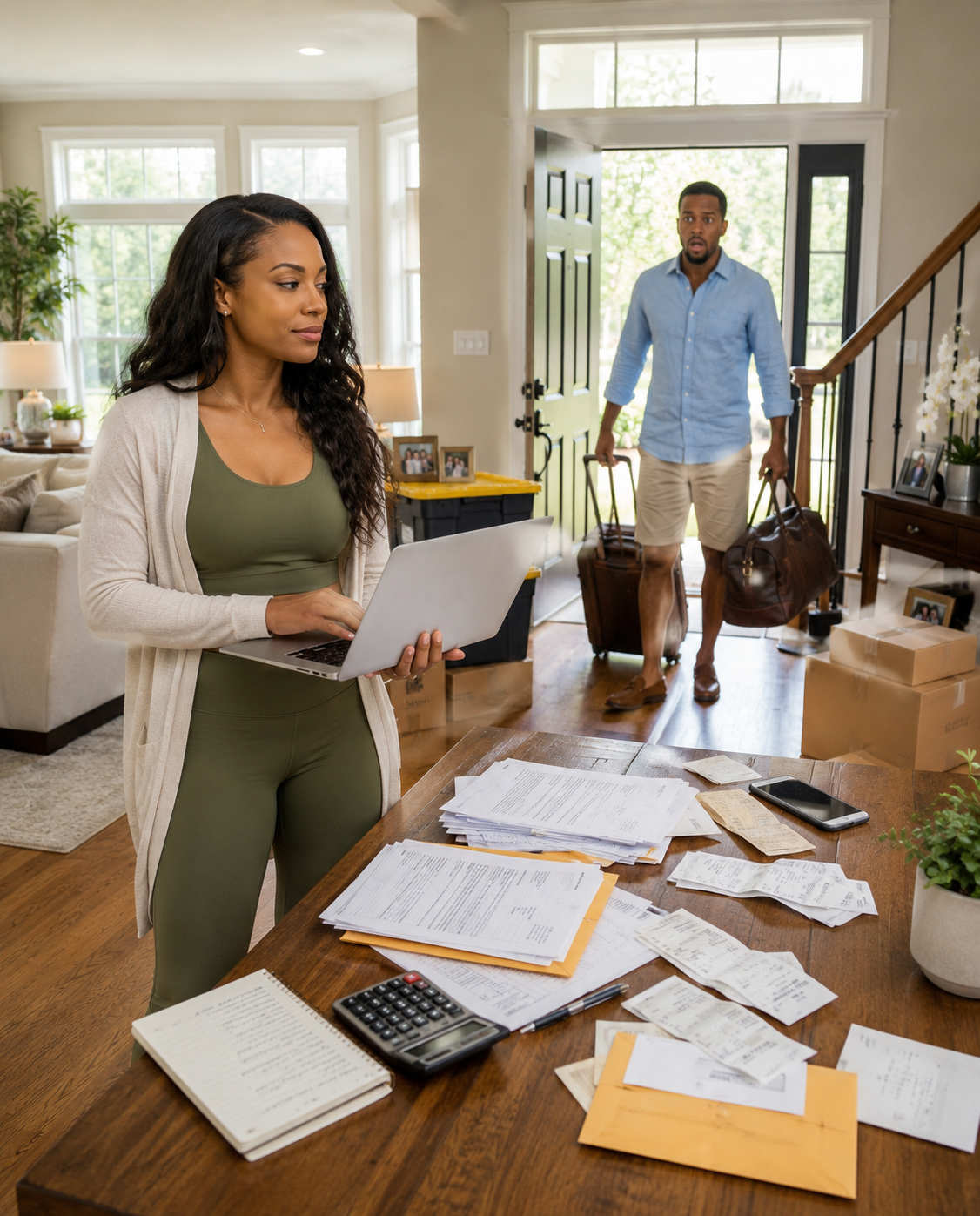 My husband packed his suitcase to leave with another woman and told me, “If you don’t like it, get a divorce,” but when he returned home he found his boxes at the door and a folder of evidence that he never imagined I would have ready.