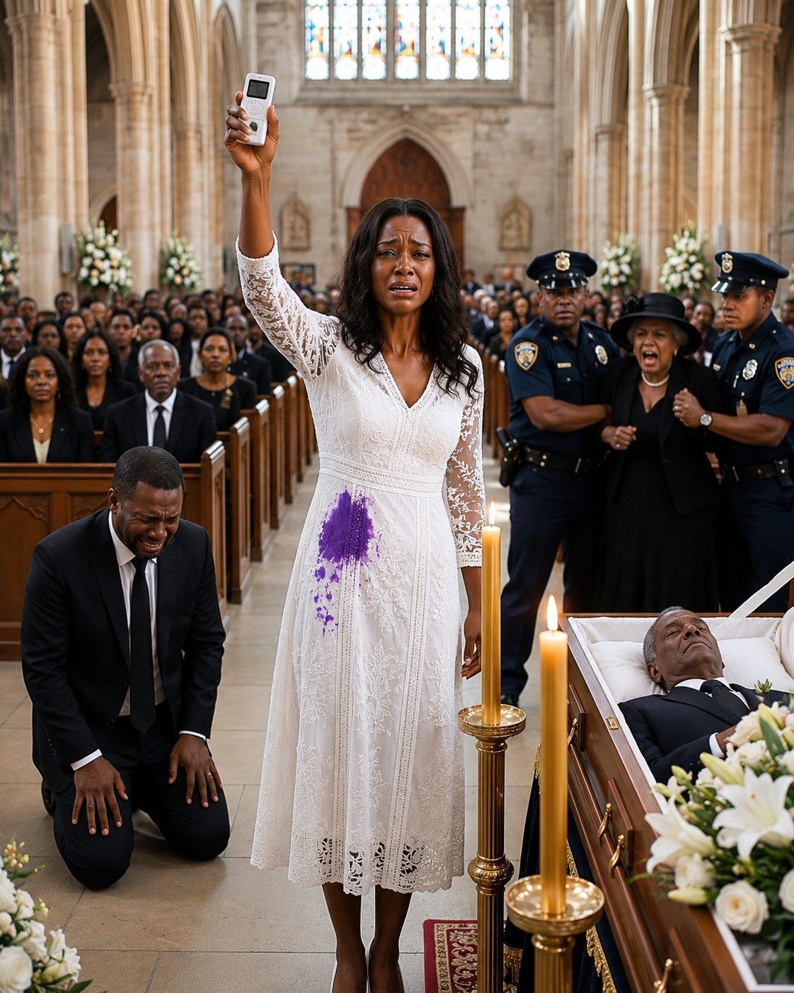I was heavily bl.e.e.ding postpartum, forced to stand for hours next to my father-in-law’s solid gold casket because my husband said sitting down was “disrespectful to the d.e.a.d.”