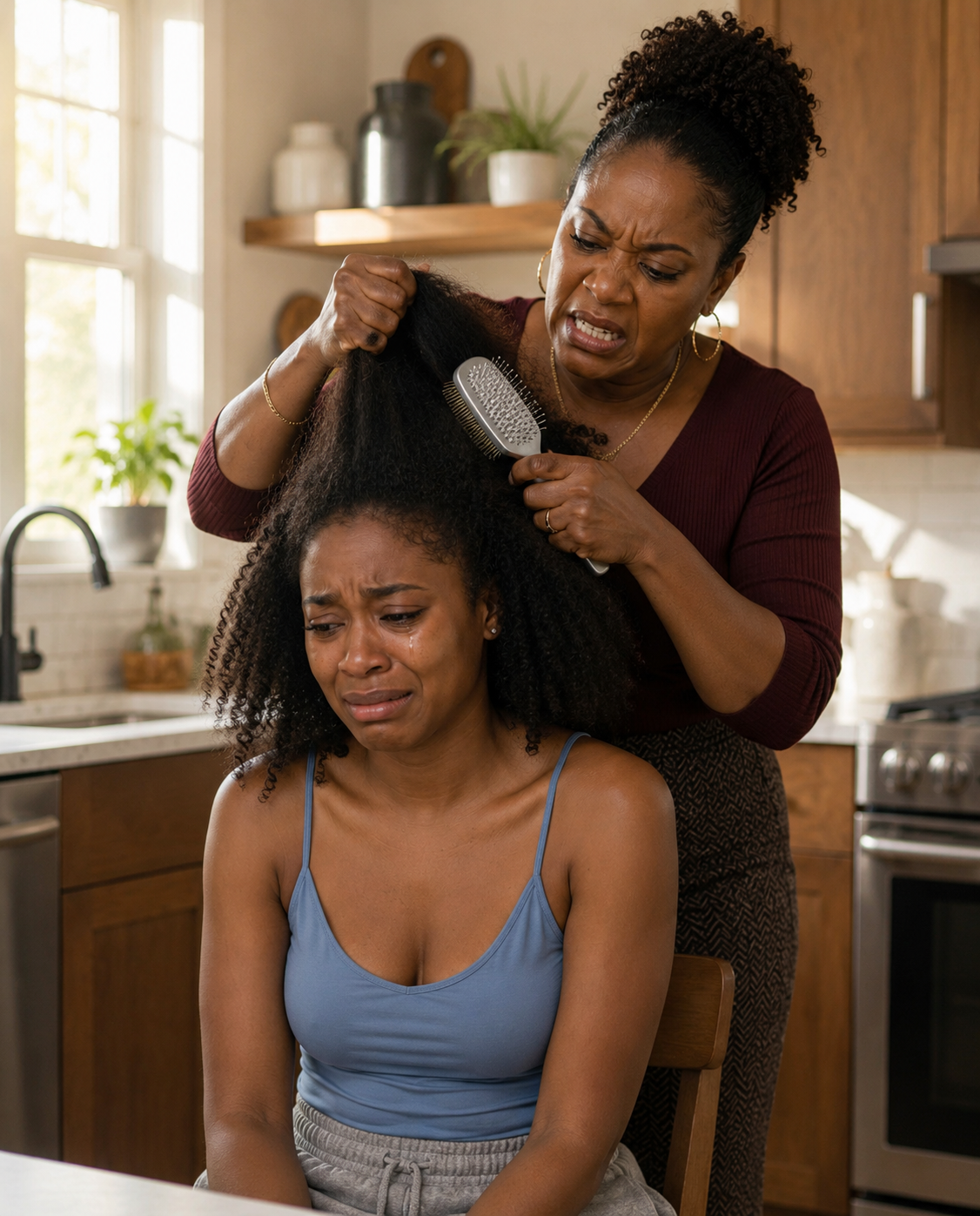 When I told my mother that I had bought a house, after saving for ten years to achieve it, she grabbed my hair and held a lighter to me.