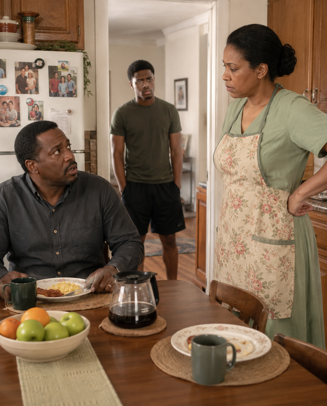 Last night my son h!t me, and I didn’t cry. This morning, I pulled out the good tablecloth, made breakfast like it was a holiday, and when my son came downstairs smiling, he said, “So you finally figured it out.” Then he saw who was sitting at my table.