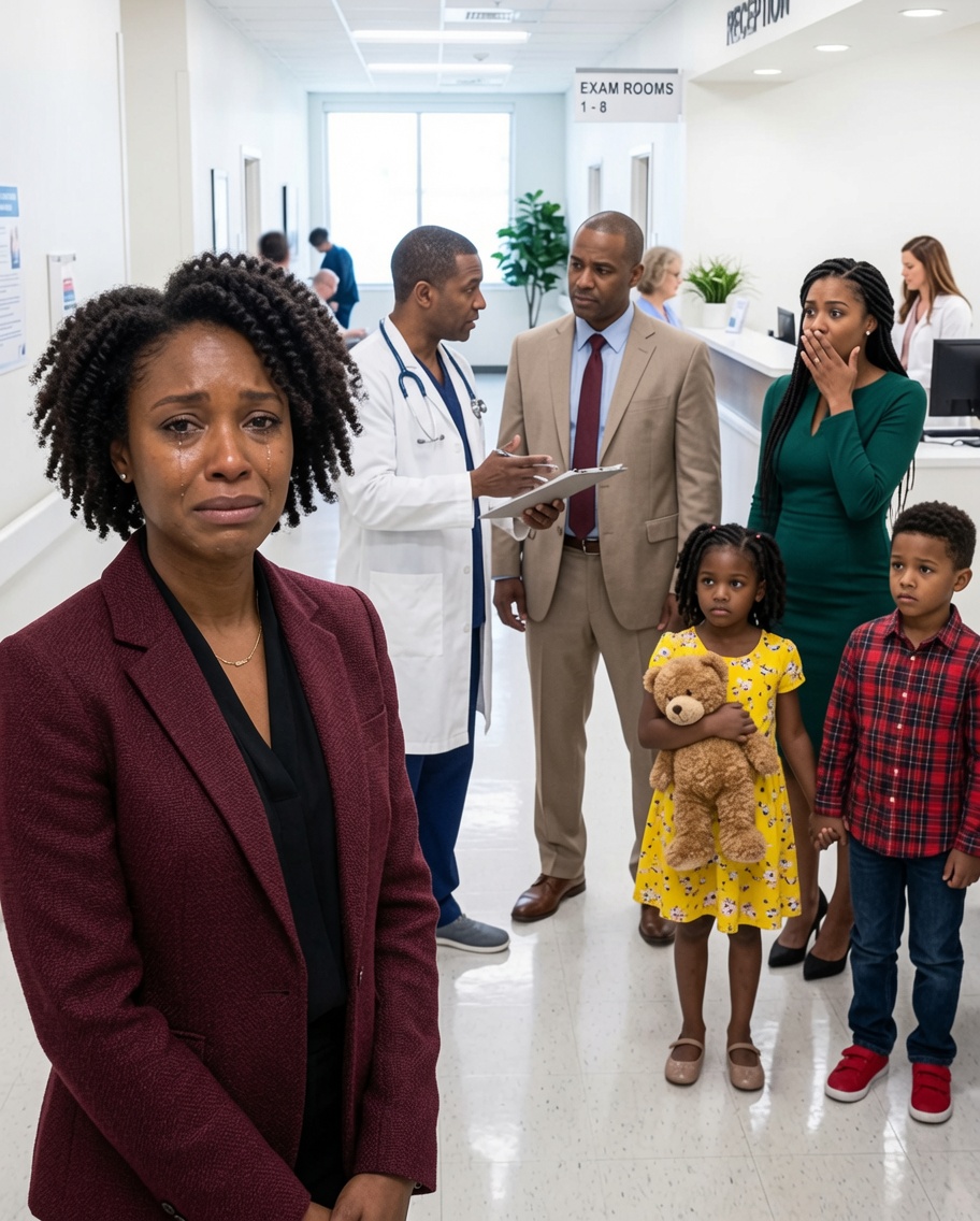 My husband boasted about the two children he had with his secretary while I remained silent. But during a routine medical checkup, the doctor looked at him and asked, “Hasn’t your wife told you the truth yet?” At that moment, his smile vanished completely.