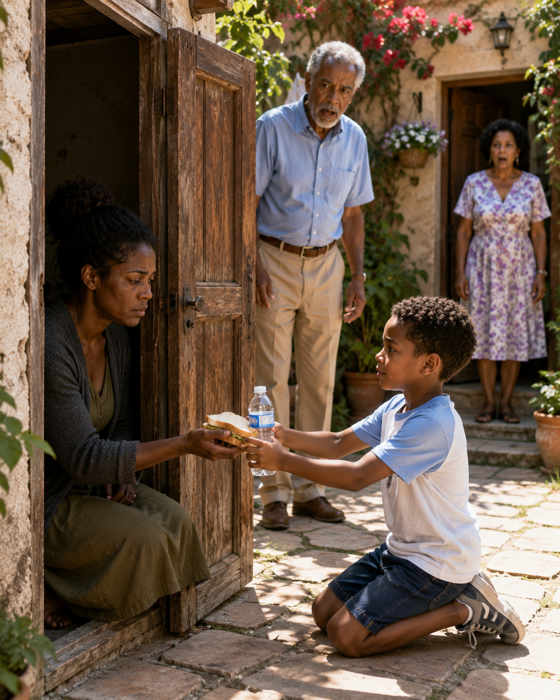 The Boy Went Silent Whenever Anyone Asked About His Mom… Until His Grandfather Followed Him With a Glass of Milk and Discovered Why He Was So Afraid to Speak