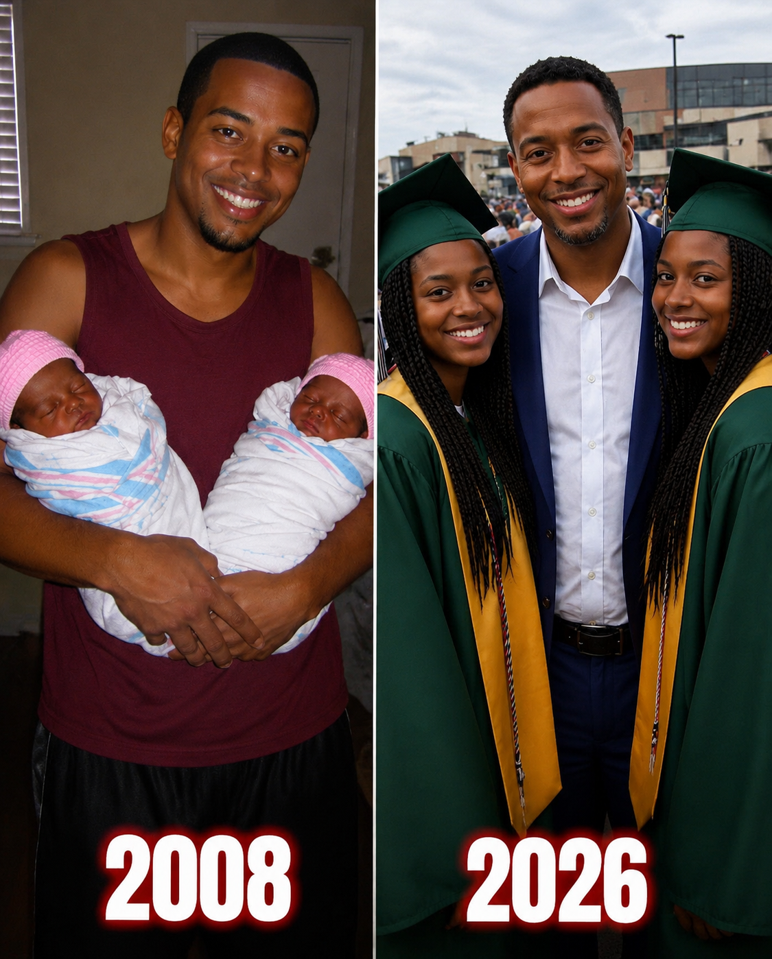 My Wife Left Our Twins Right After Birth – 18 Years Later, She Showed up at Their Graduation with a 'Special Gif.t', But What My Daughters Did Next Froze the Room