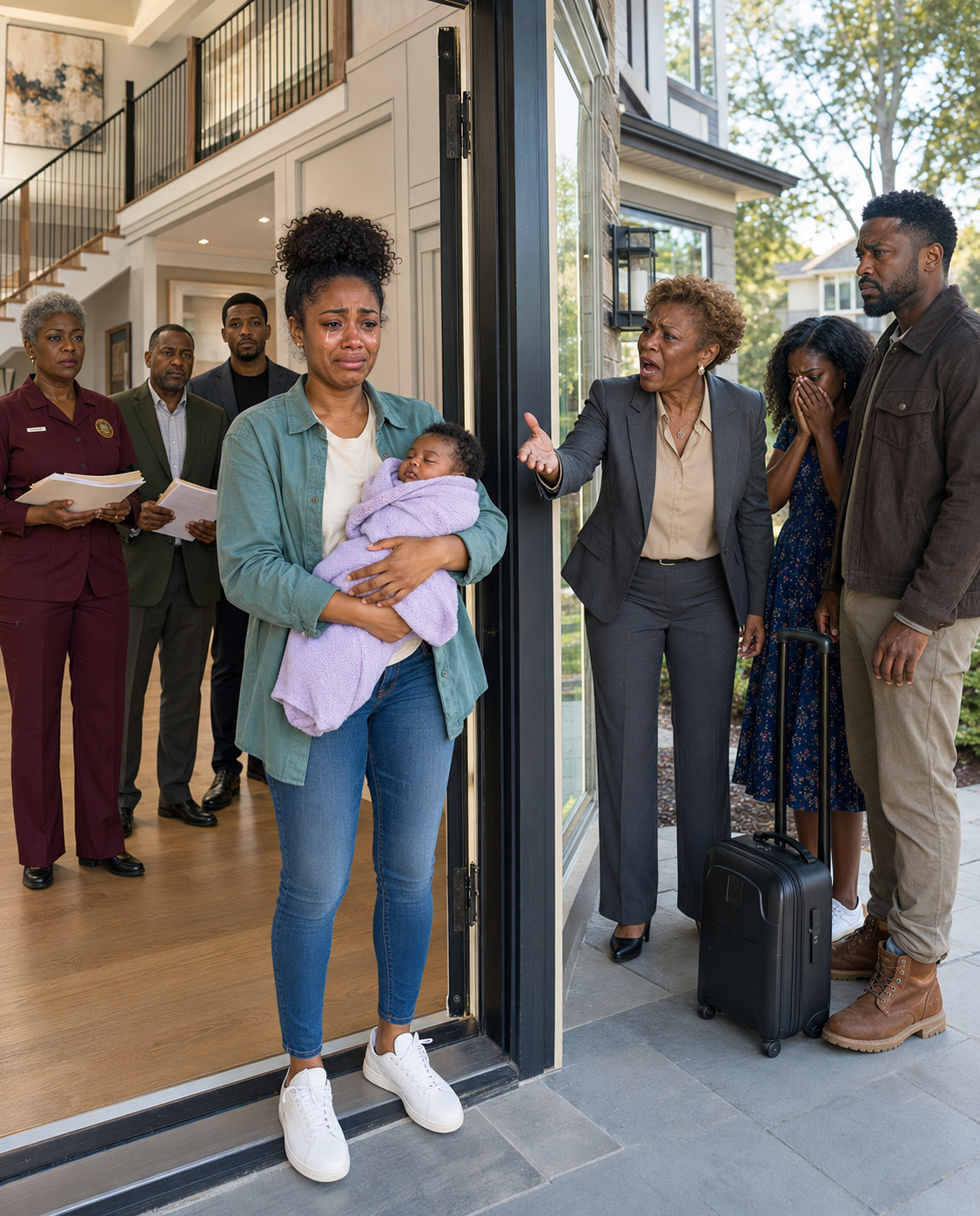 I bought a house for my baby… but my mother arrived with suitcases to kick me out, without imagining who was waiting for her behind the door