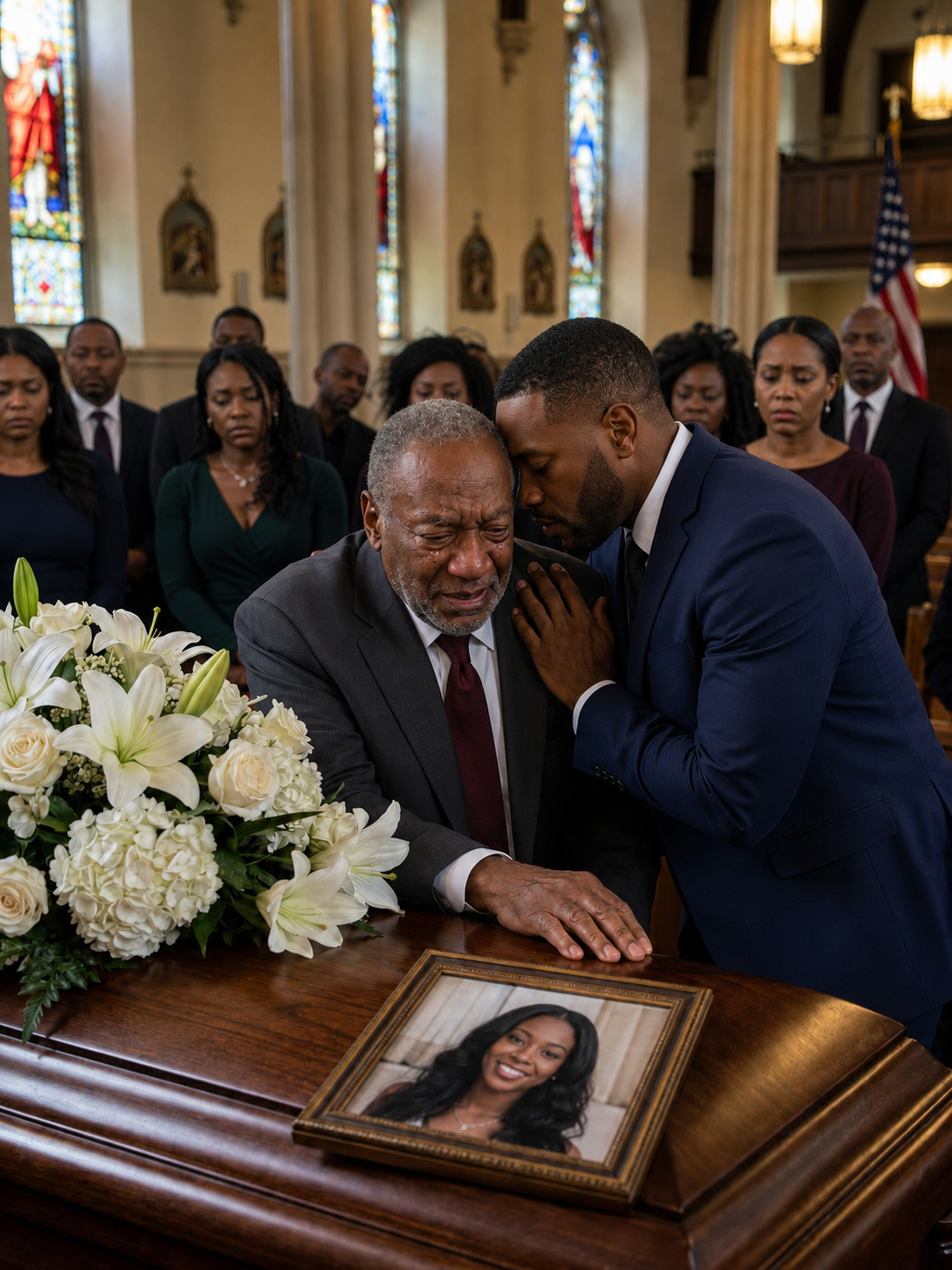 At my daughter’s funeral, my son-in-law leaned in and murmured, “You have 24 hours to leave my house.” I met his eyes, smiled, and said nothing. I packed one bag and disappeared. A week later, his phone rang.