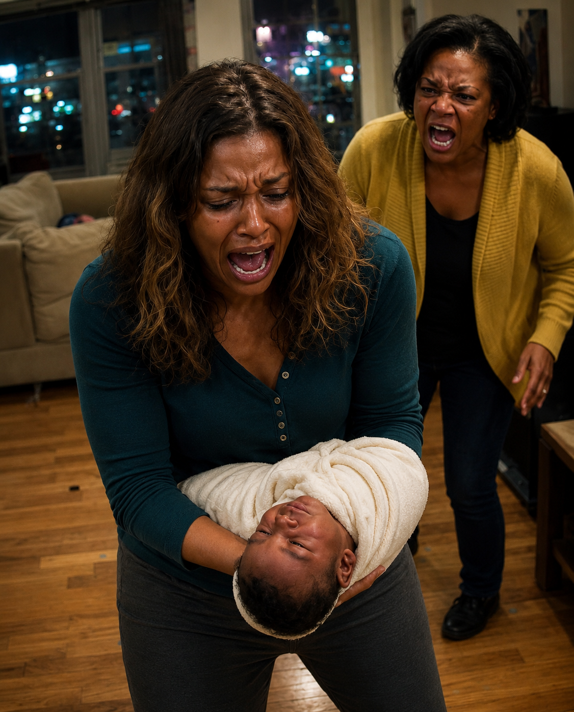 My newborn daughter would not stop crying at midnight when my mother-in-law suddenly slapped me, and my baby slipped from my arms, hit the floor, and went silent. Then she said, “Shut her up, or get out of the house.” At the hospital, the doctor’s words shattered me, and I called the police right away. - usnews