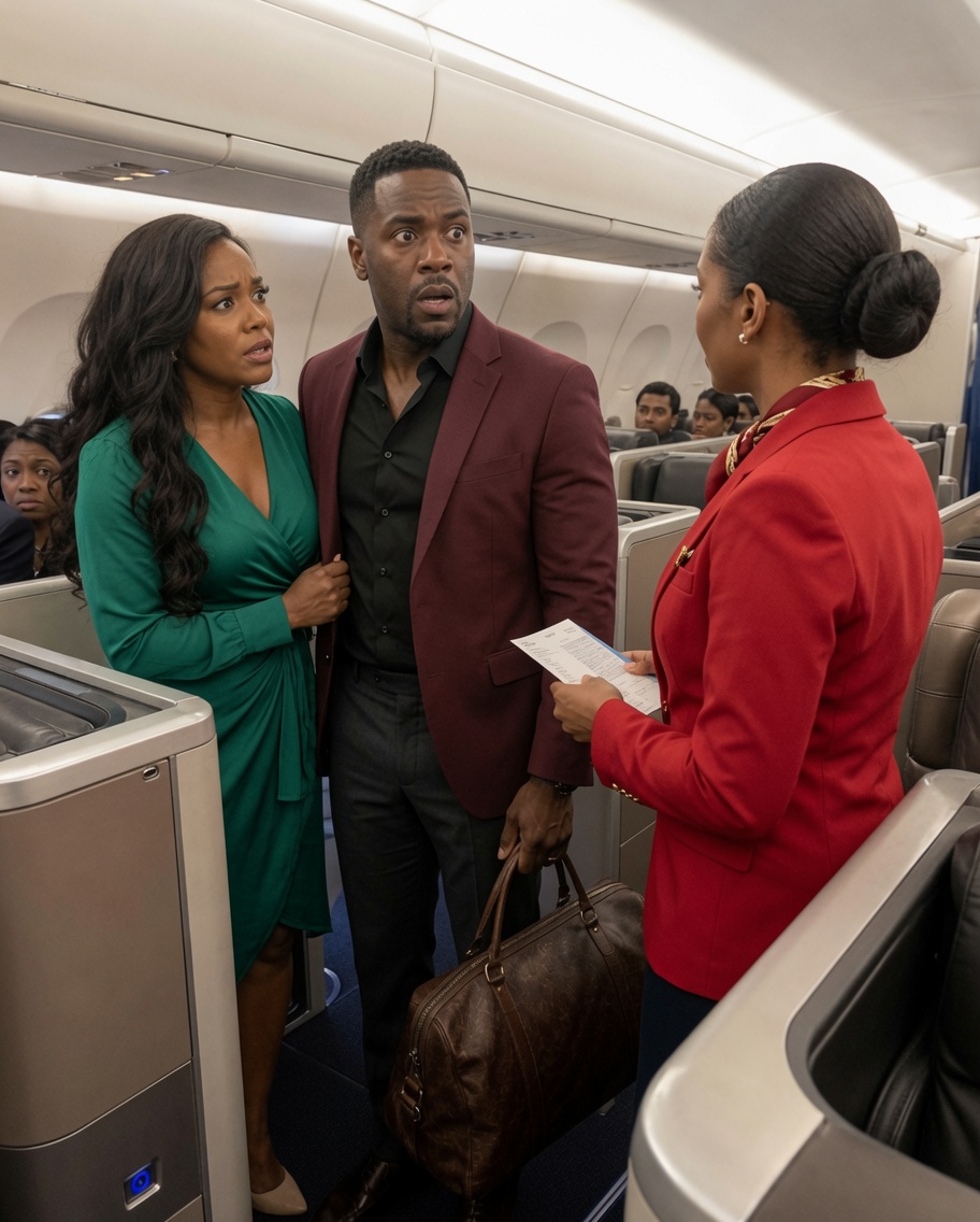 My husband boarded a flight to Cancun with his mistress... never imagining that the wife he looked down on would be ser.ving him re.venge in first class.