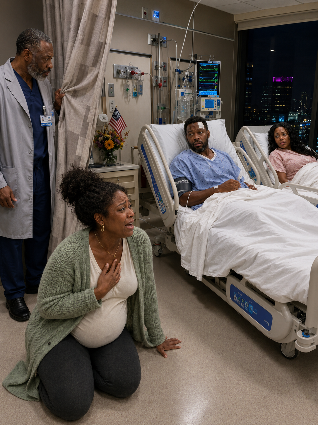 At 3 a.m., I got a call from a police officer: “Your husband is in the hospital. We found him with a woman.” When I arrived, the doctor warned me, “Ma’am, what you’re about to see may shock you.” He pulled back the curtain— and I dropped to my knees the moment I saw what was there.