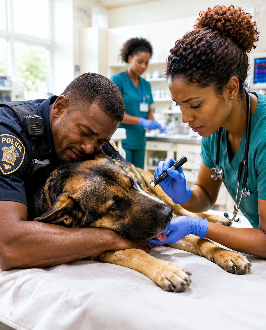 The Dying Police Dog Was Minutes From Being Put Down - 5!001