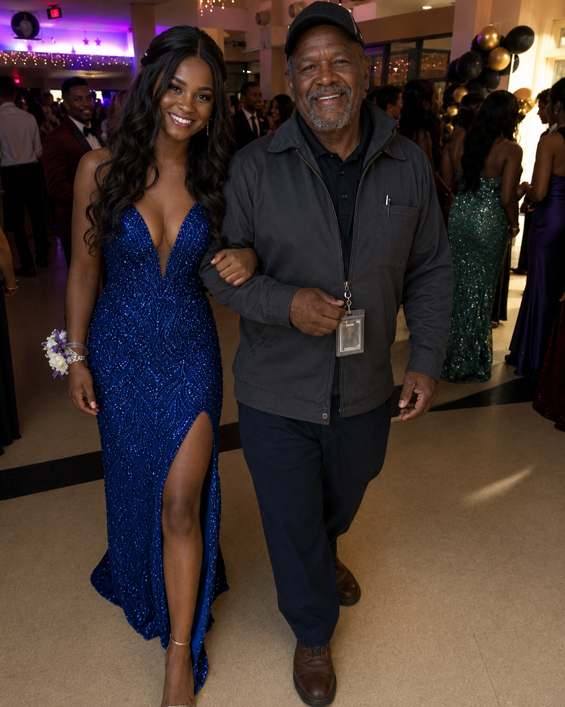 My Daughter Chose the School Janitor to Walk Her Across the Graduation Field Instead of Me – I Felt Embarrassed Until He Pulled an Old Envelope from His Pocket and Read It Out Loud