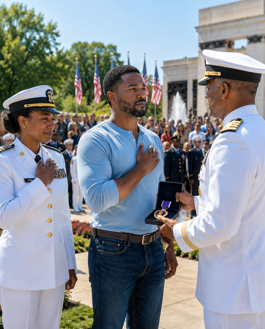 I drove eighteen hours in an old semi-truck to watch my daughter become an Army officer… but before the ceremony ended, a three-star general noticed the worn leather band on my wrist and went completely silent.