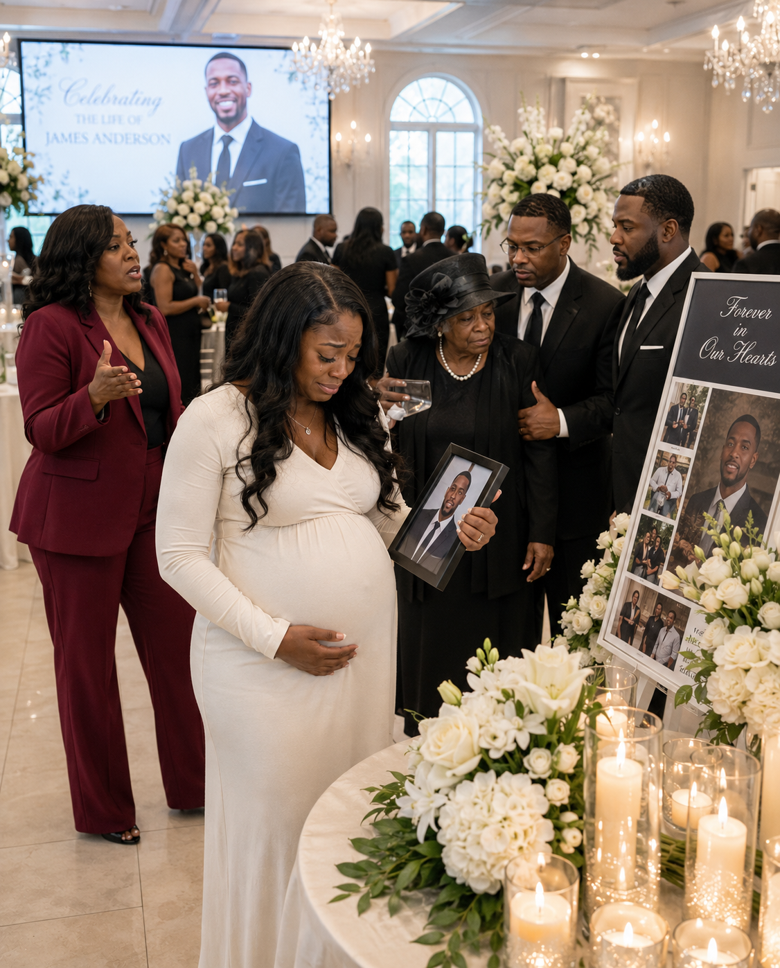 My husband was barely cold in his co.ffin, and my mother-in-law was already demanding the keys to our house. “Pack your bags, incubator,” she sneered, dropping a fake paternity test onto his casket.