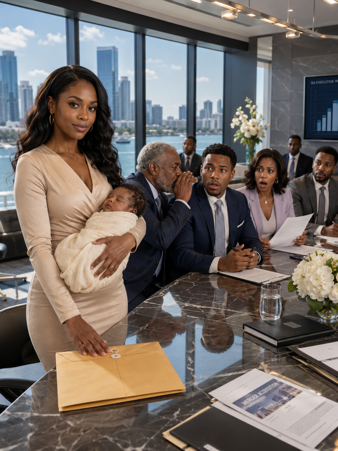 I walked into my divorce hearing carrying my 12-day-old daughter, only to discover my husband was trying to take the very house meant for her while his mistress sat beside him smiling like she had already won. Then he leaned back in his chair and told me, “Sign the papers and walk away.” I calmly opened my purse, pulled out one envelope, and watched his entire world start collapsing the moment his lawyer answered a single phone call.