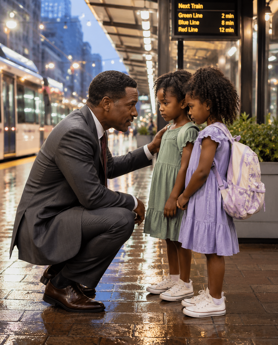 “Our dad left us,” said the girls at the bus stop, unaware they were talking to a milliona – News