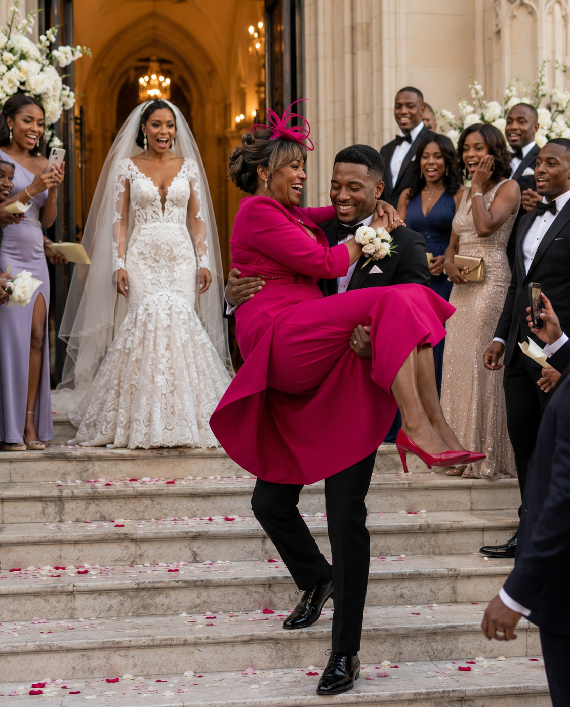 As We Left the Church After Our Wedding Ceremony, My Husband Carried His Mother Instead of Me Because ‘She Wanted to Experience It Too’ – What My Mom Did Next Shocked Everyone