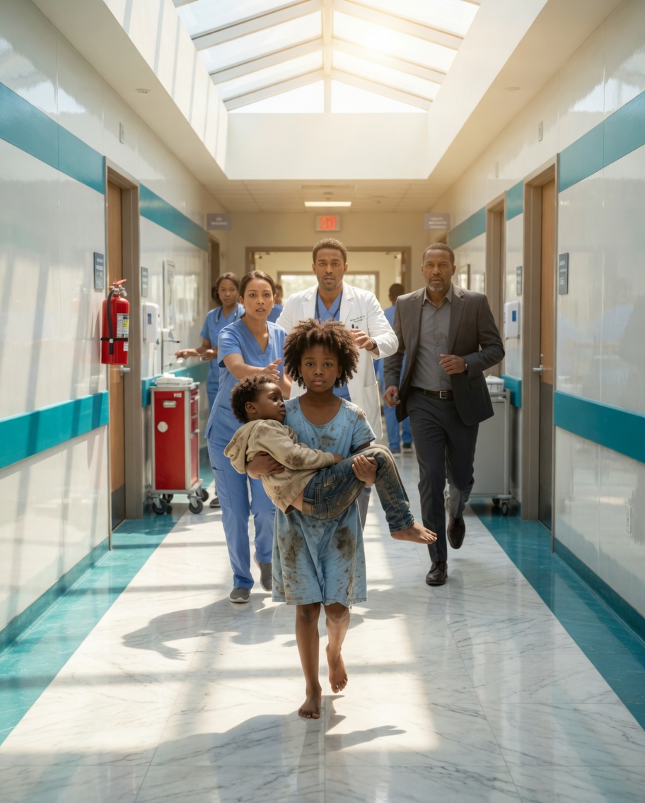 I carried a dy!ng child to a luxury hospital, but his father pointed me out as a cr!minal and ordered, “Take her away,” never imagining that the real culprit was standing right beside him, feigning tears, wearing high heels, expensive perfume, and with a lie ready to destroy me