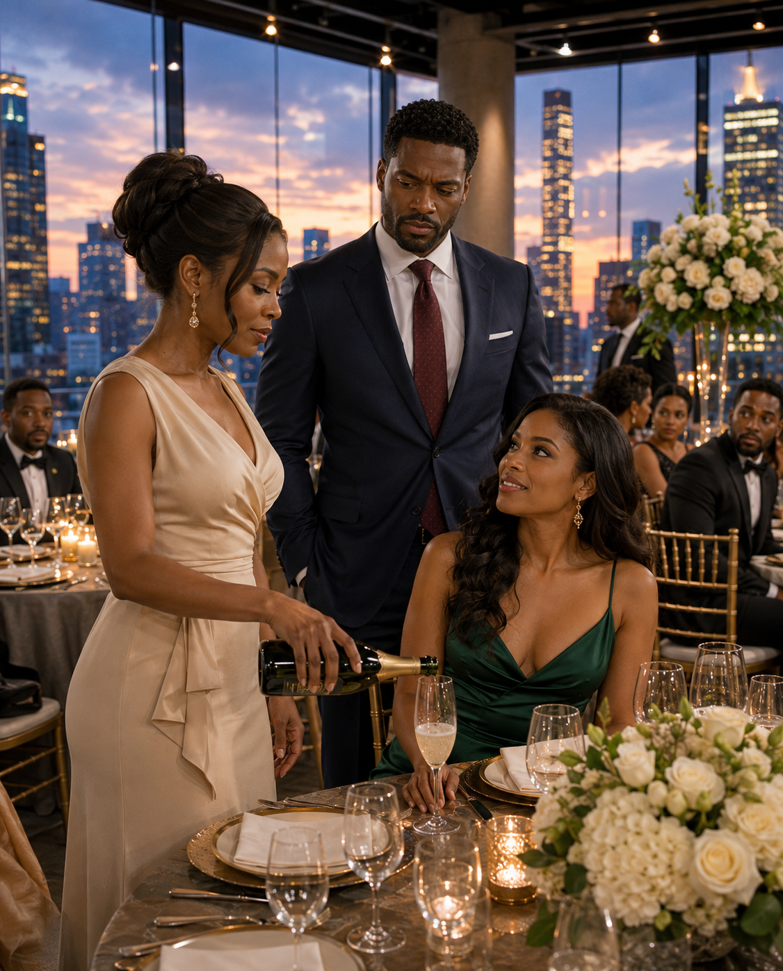 In front of everyone, he forced his wife to serve wine to his lover… without knowing that she was the one who paid for the house, the company and the luxuries of his entire family.