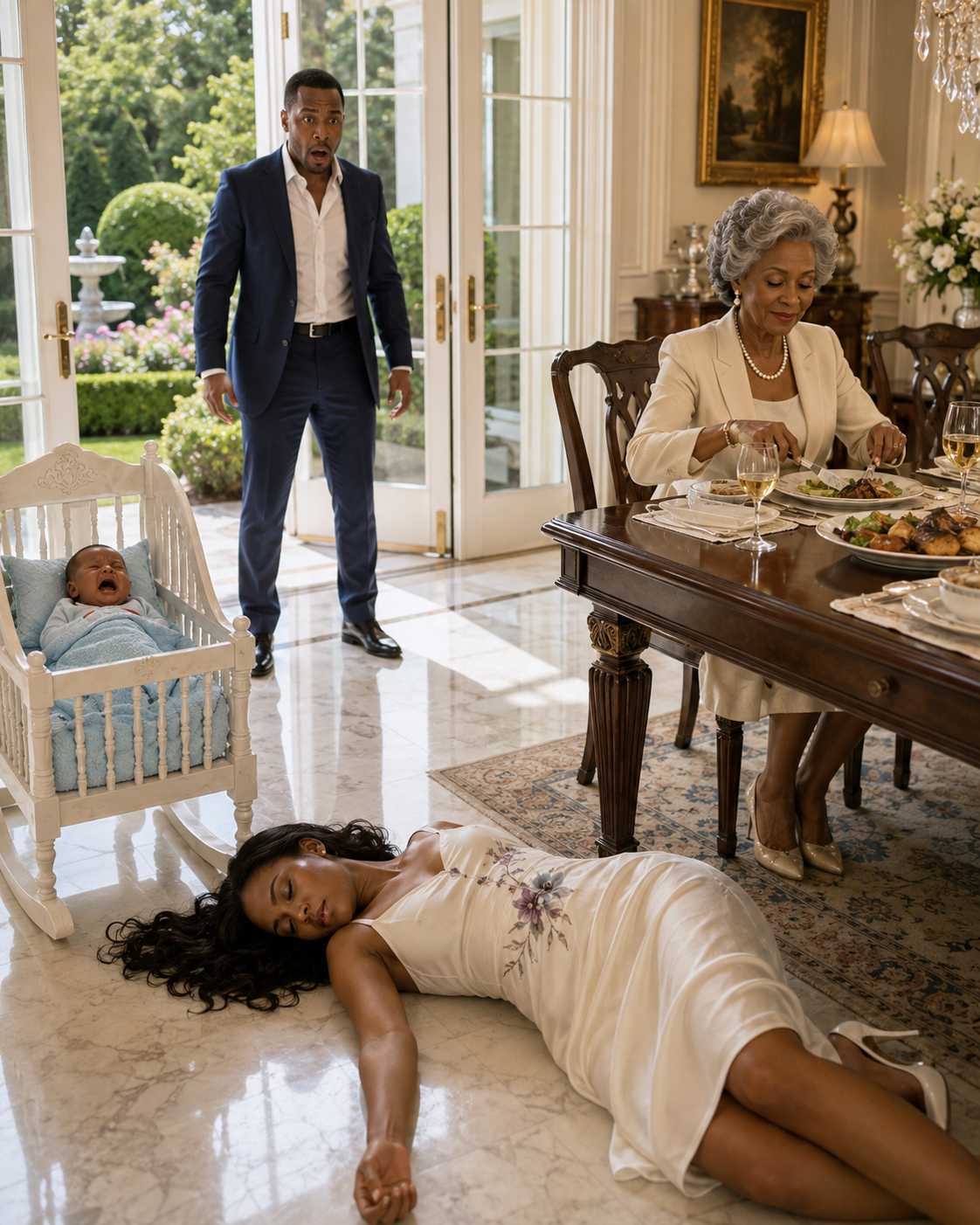 My Wife Collapsed From Exhaustion While My Mother Kept Eating… Then I Checked the Cameras and Saw the Truth That Destroyed Our Family Forever