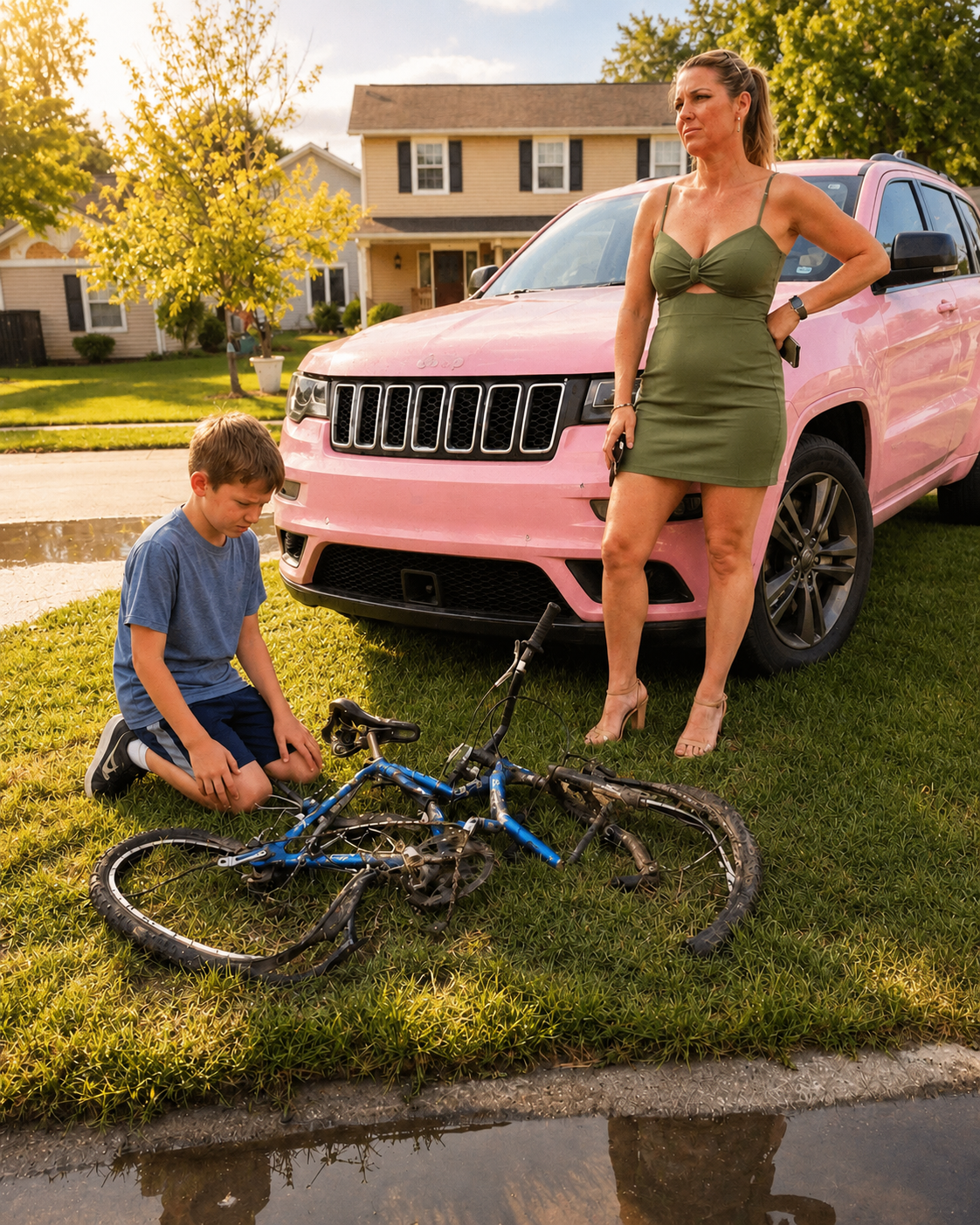 My Entitled Neighbor Destroyed My Son’s Bike and Refused to Pay – What Happened the Next Day Left Everyone Stunned