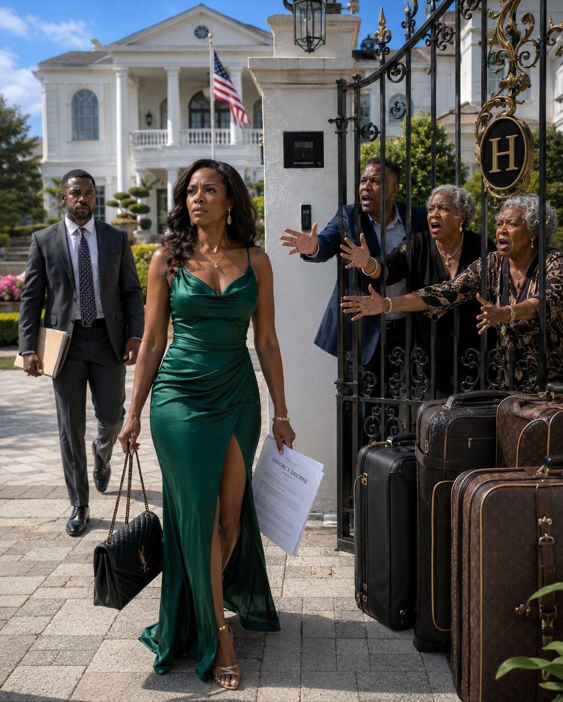 Minutes After The Divorce, My Ex’s Mother Arrived With Moving Trucks And Said, “Open The Gate, This House Is Ours Now”—But The Empty Mansion, The Locked Gate, And My Lawyer Wiped The Smile Off Her Face