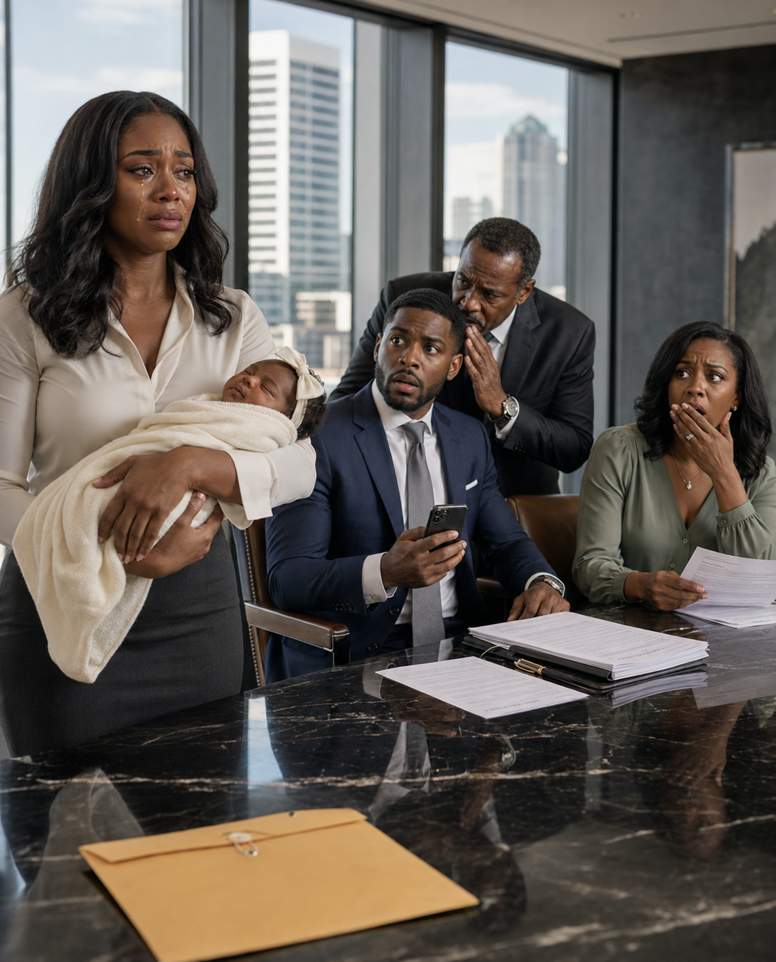 I arrived at the divorce with my 12-day-old baby in my arms and saw my husband with his lover; when I put the papers on the table, he whispered “that house was never yours” and everyone stopped looking at me the same way.