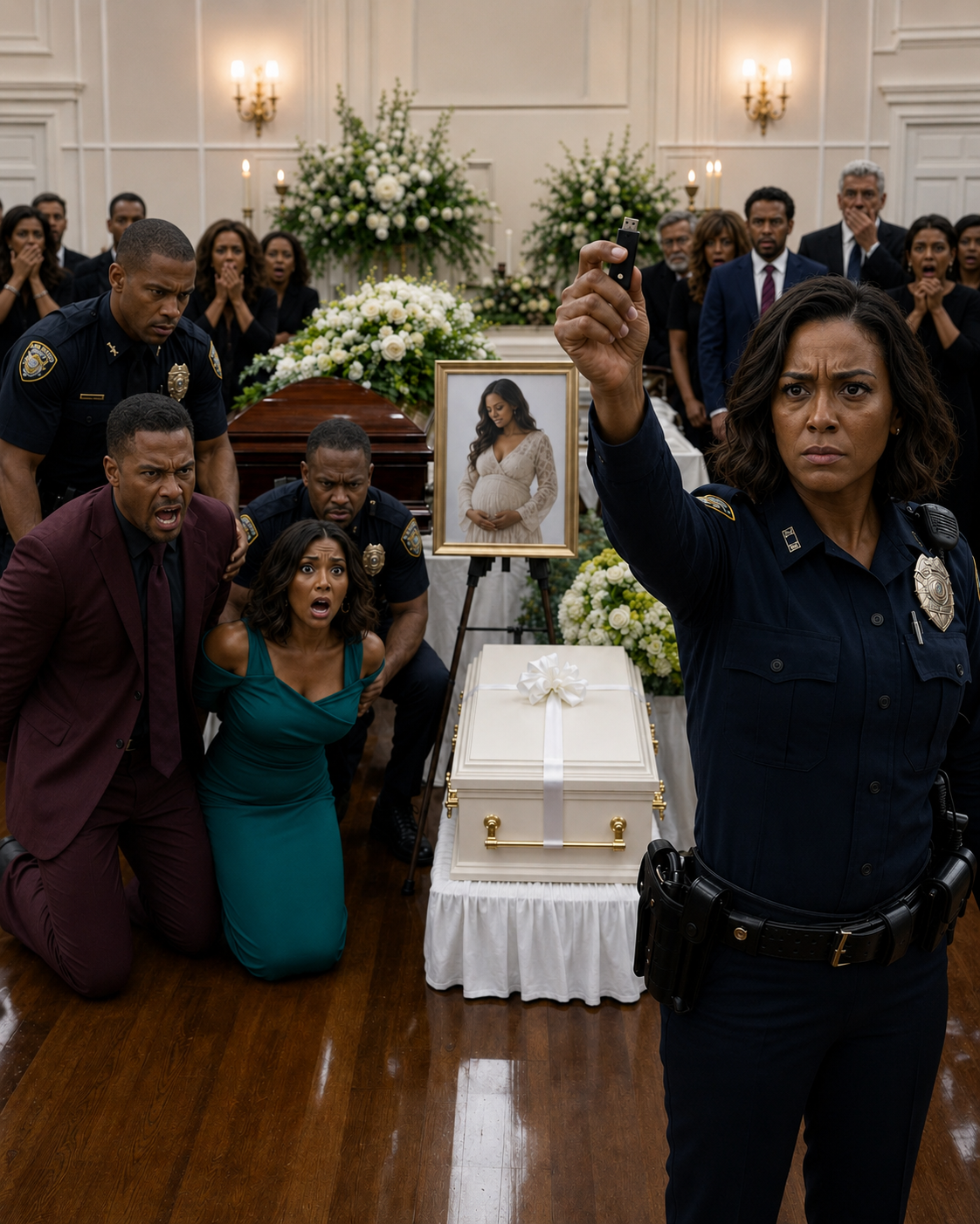 I stood beside my sister’s coffin, one hand on the tiny casket ribbon meant for the baby she never got to hold, when her husband walked in with his mistress on his arm.