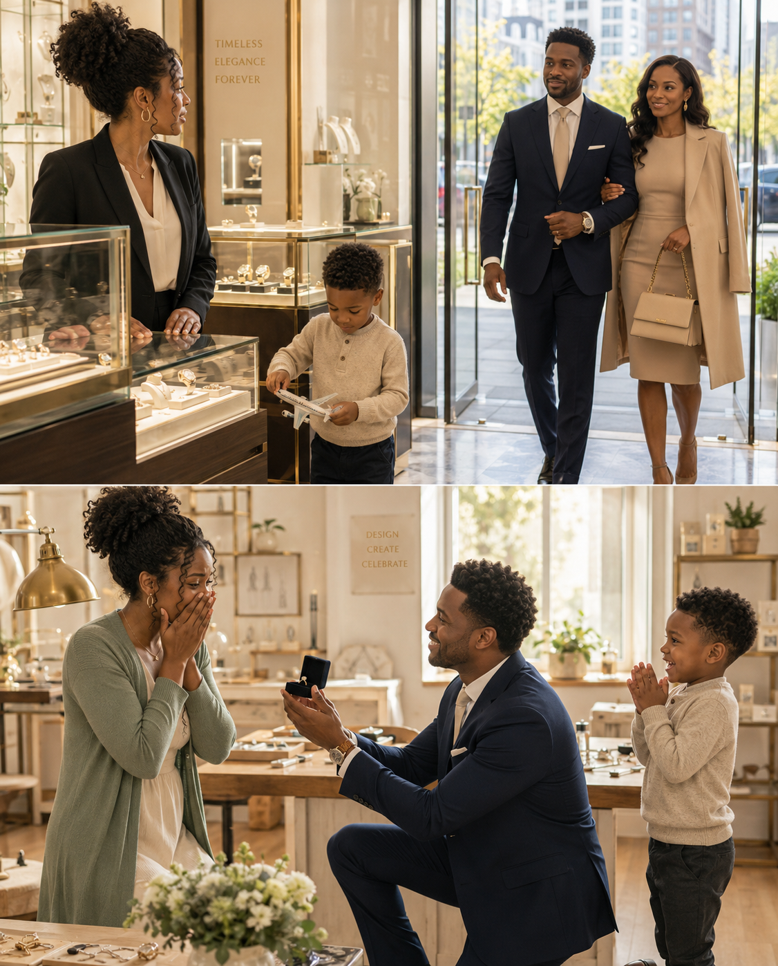 Millionaire CEO Came to Buy an Engagement Ring for Another Woman—Until the Jeweler Said, “That Design Belongs to the Baby You Abandoned”…. Then Saw His Ex Behind the Counter Holding a Child – News