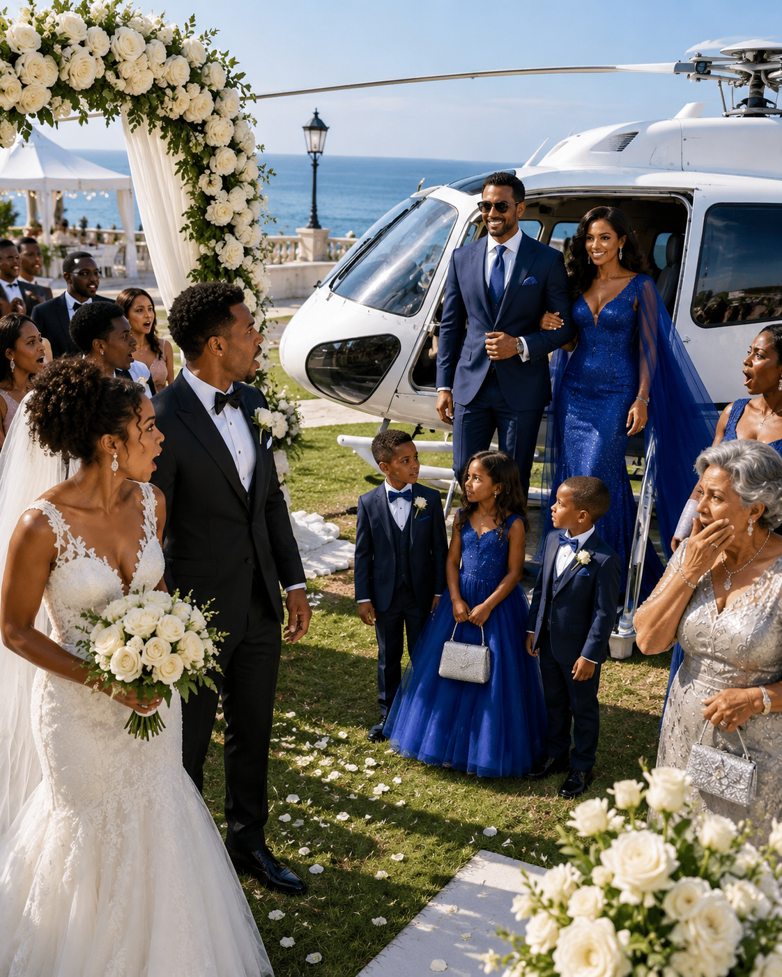 After 11 Years of Calling Me Infertile, My Husband Replaced Me With a Younger Woman and Kicked Me Out—But Three Children Appeared at His Wedding and Turned His Perfect Day Into Public Humiliation