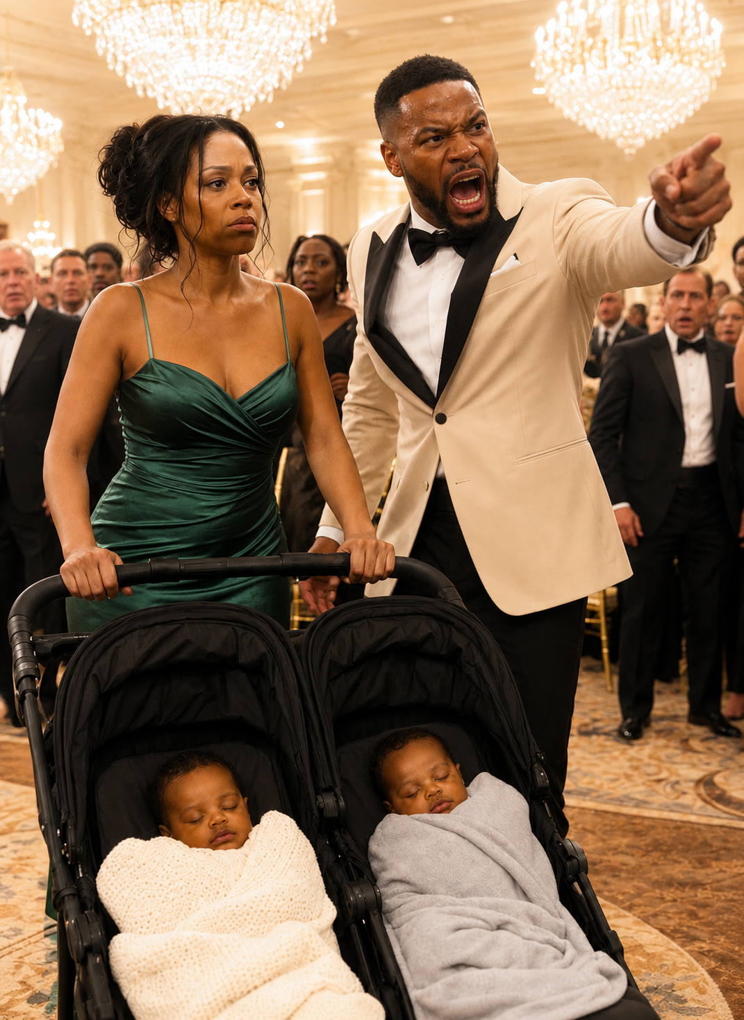 My husband never knew that I was the anonymous multimillionaire behind the company he was celebrating that night. To him, I was just his “simple and tired” wife, the one who had “ruined her body” after giving birth to twins. At his promotion gala, I stood holding the babies when he pushed me toward the exit.
