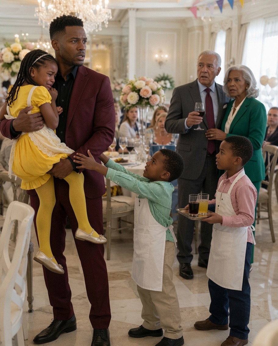 He Arrived Happy at the Family Party and Found His Three Children Dressed as Waiters While His Own Parents Laughed: “This Is What They Can Expect for Having a Failure as a Father”