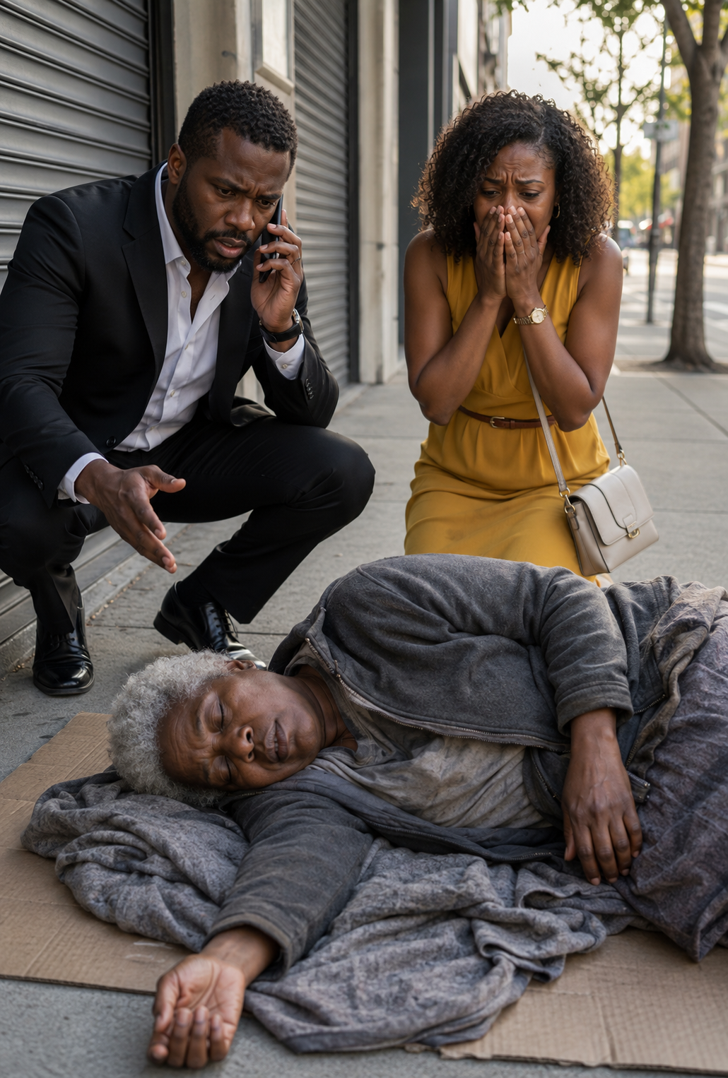 We froze when we found Mom sleeping on newspapers beneath a highway overpass. “What happened to your $450,000 house?”