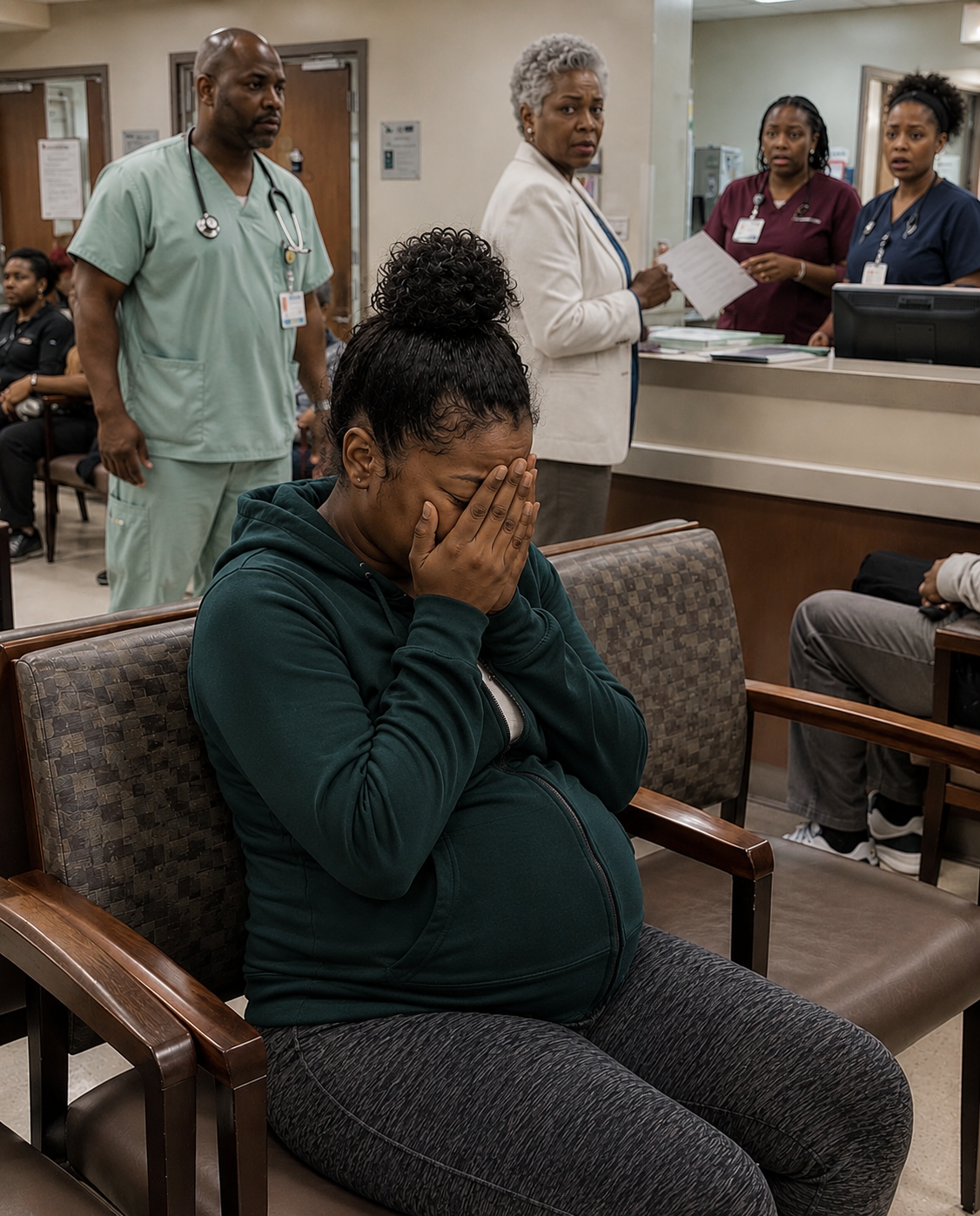 I was hunched over in the waiting room, clutching my stomach and pleading, “Please—something is wrong,” while my mother-in-law calmly told the receptionist, “She exaggerates everything.” Because I didn’t have the “proper” family member beside me, they kept sending me back to the chairs. By the time a doctor finally checked me, the quiet monitor told the whole story—and even as I collapsed, my husband’s family murmured, “See? She was never strong enough to carry a baby.”