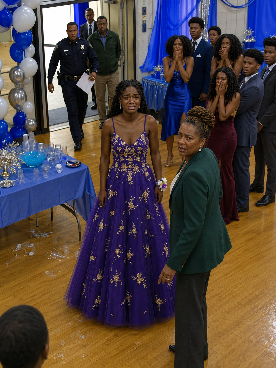 “My Father Sewed My Prom Dress From My Dead Mother’s Wedding Gown — Then a Police Officer Walked Into the Dance and Silenced the Entire Room”. - usnews