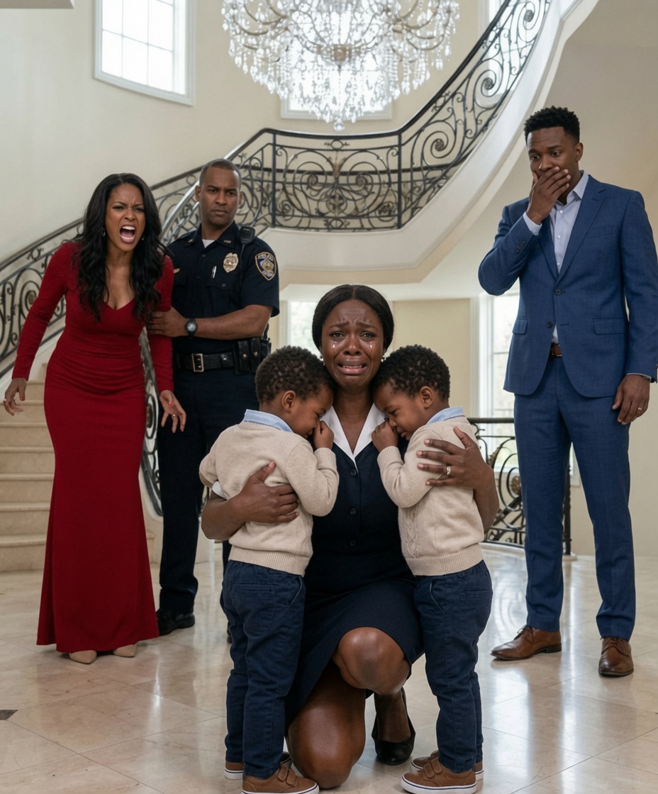 My 6-year-old twin boys screamed in panic when police officers placed handcuffs on their nanny. “She stole from this family,”