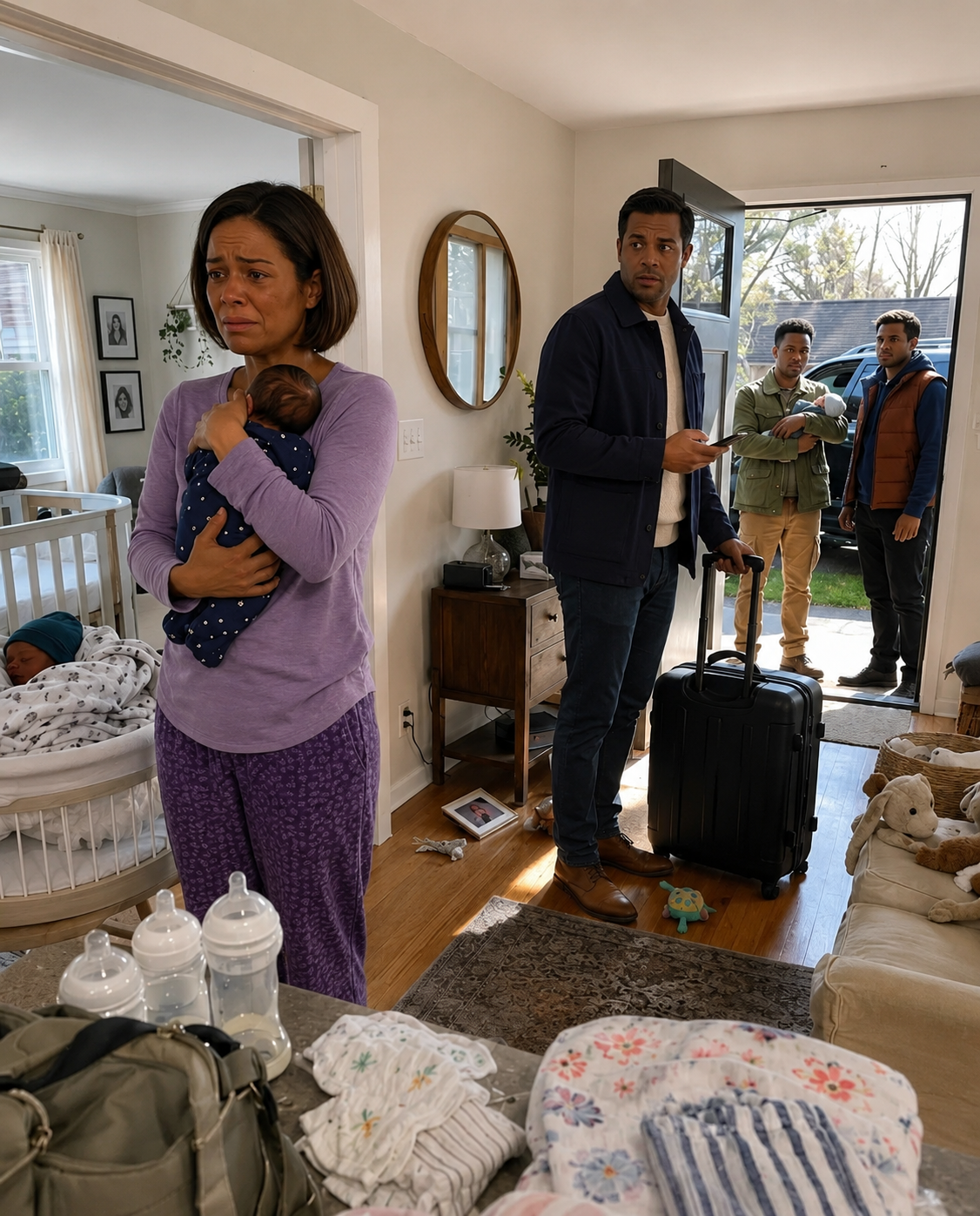 My Husband Left Me Alone With Our One Month Old Twins Then Came Home To An Empty House