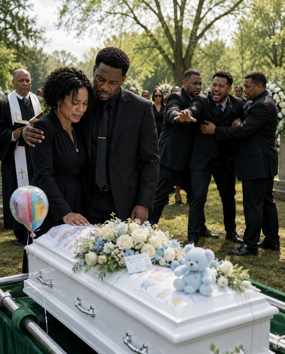 My Son Waited For His Father All Night. After Eighteen Missed Calls, His Father Finally Showed Up At The Funeral. He Stood Beside The Small White Casket, Crying For A Goodbye He Had Already Missed. The Cruelest Part Was That Noah Never Stopped Loving Him. He Simply Ran Out Of Time Waiting.