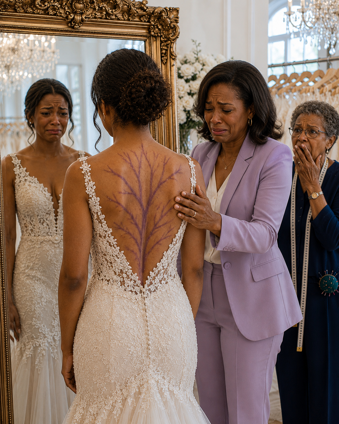 Unzipping my sister’s gown at the bridal boutique, I gasped. Her spine was covered in fresh l.a.sh marks. “If I cancel, his billionaire father will bankrupt our parents!” she sobbed