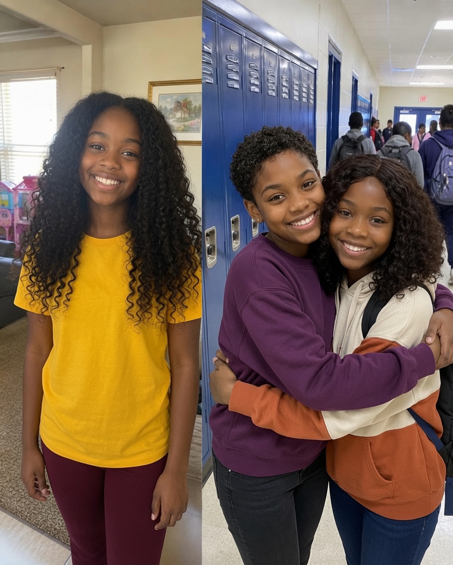 My 12-Year-Old Daughter Cu.t Off Her Hair for a Girl with Can:cer – Then the Principal Called and Said, 'You Need to Come Now and See What Happened with Your Own Eyes'