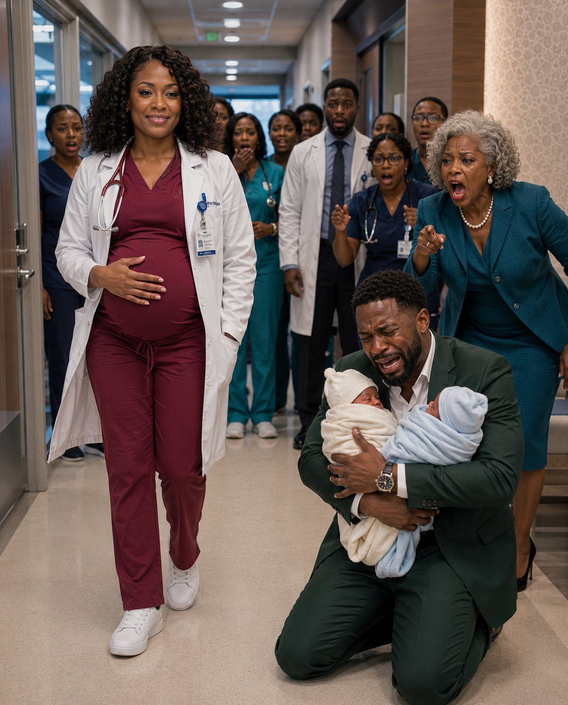 6 months after my divorce, my ex-mother-in-law still came to my hospital to hullimate me. She showing off newborn twins like trophies. “My son left his infertile wife for someone who actually matters,” she sneered, proudly admitting her son’s affair.