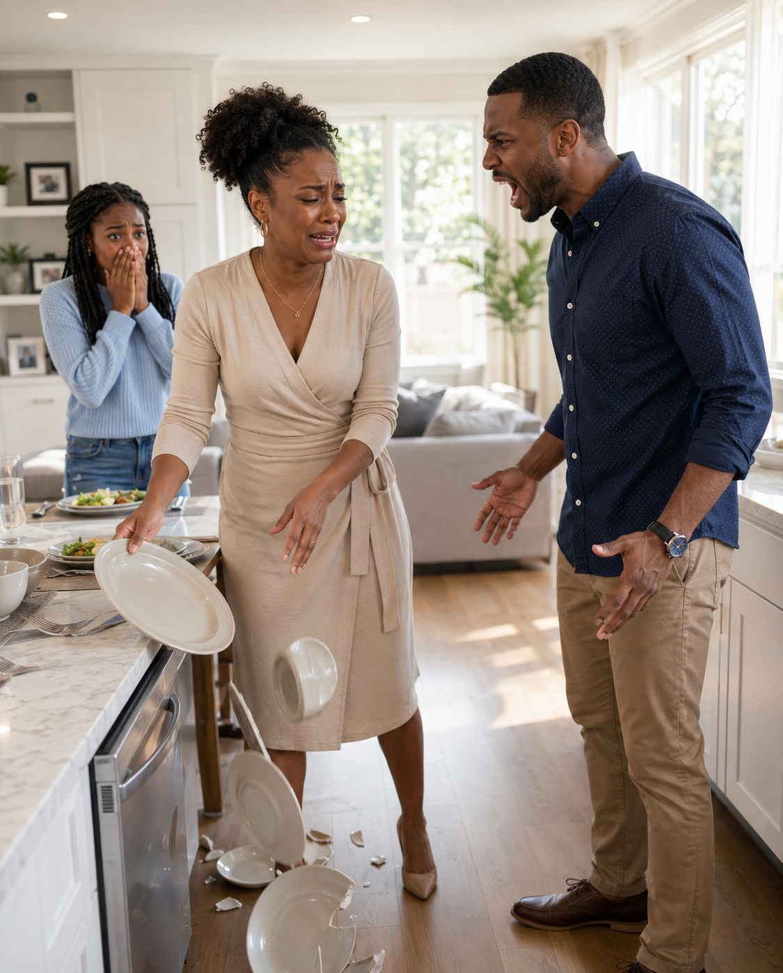Just two days after our wedding, I refused to serve dinner to my sister-in-law while she sat glued to the TV. My husband exploded, screamed at me, and slappe