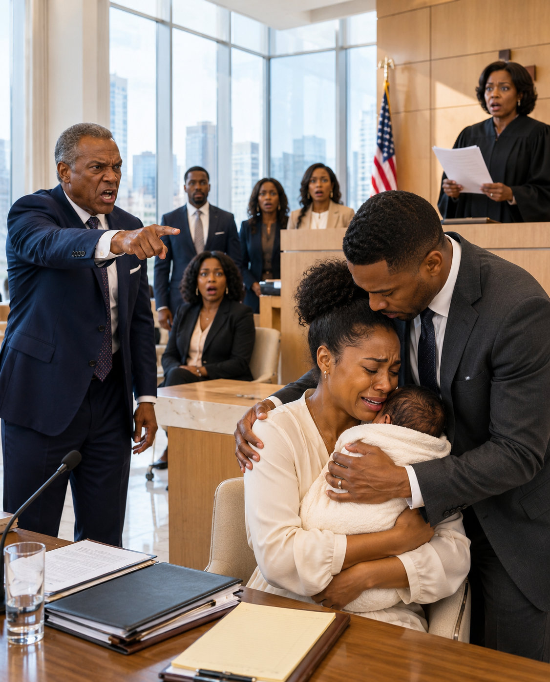 My ex-husband dragged me into court mere months after I gave birth, using his massive wealth to try and steal my baby just to hurt me. “She’s broke, lives in a tiny apartment, and works night shifts. She’s unfit,” his lawyer sneered