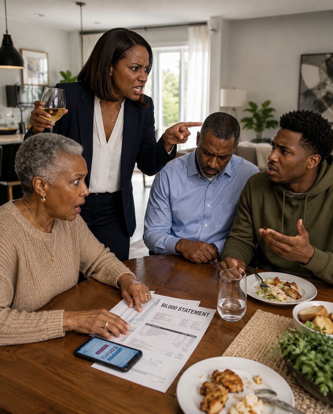 I paid my parents’ utility bills for a year — $6,000. At family dinner, my mom said, “You could do more if you weren’t so selfish.”