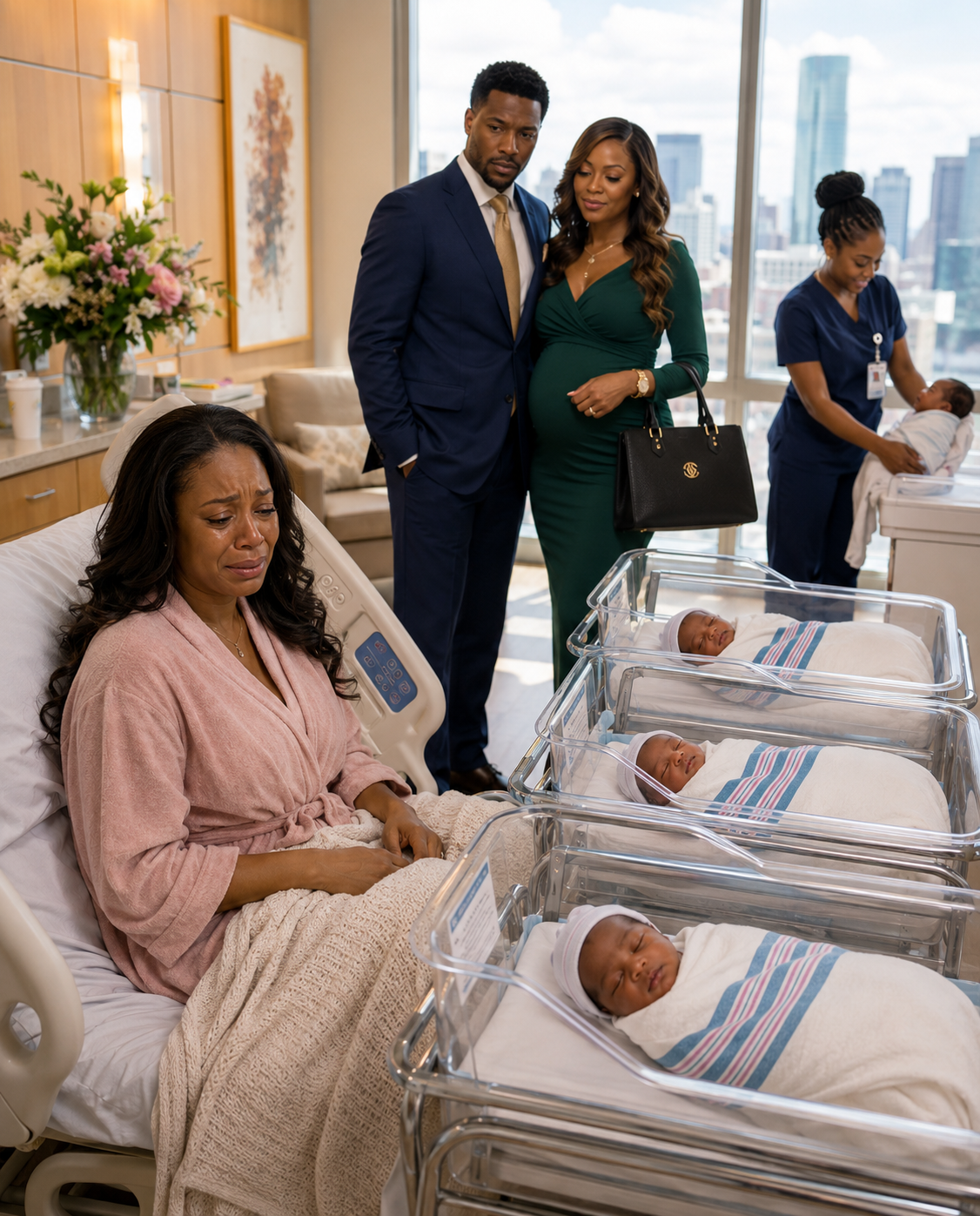 PART 2 After I gave birth to our triplets, my husband walked into my hospital room with his mistress..008