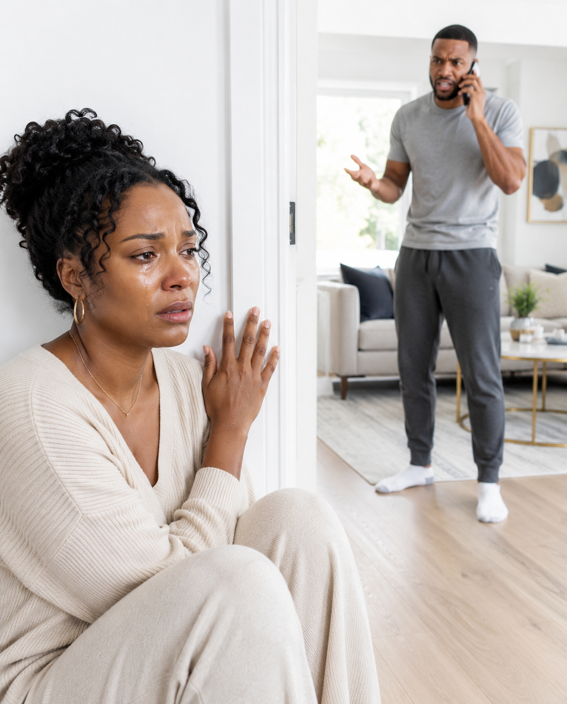 I sneaked home during my lunch break to check on my sick husband. I tried not to make a sound, but his voice echoed down the hall—low, urgent, nothing like the weak tone he’d been feigning for