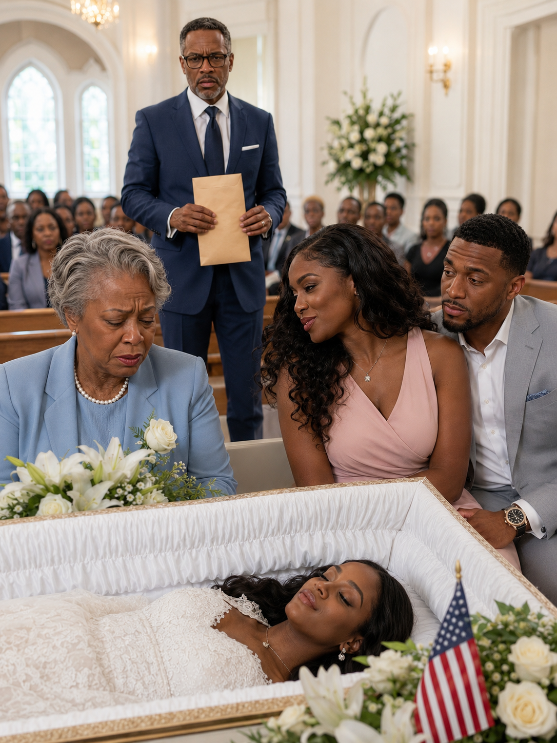 AT MY DAUGHTER’S FUNERAL, HER HUSBAND’S MISTRESS LEANED IN AND WHISPERED, “I WON”… UNTIL THE LAWYER STEPPED FORWARD TO READ THE WILL