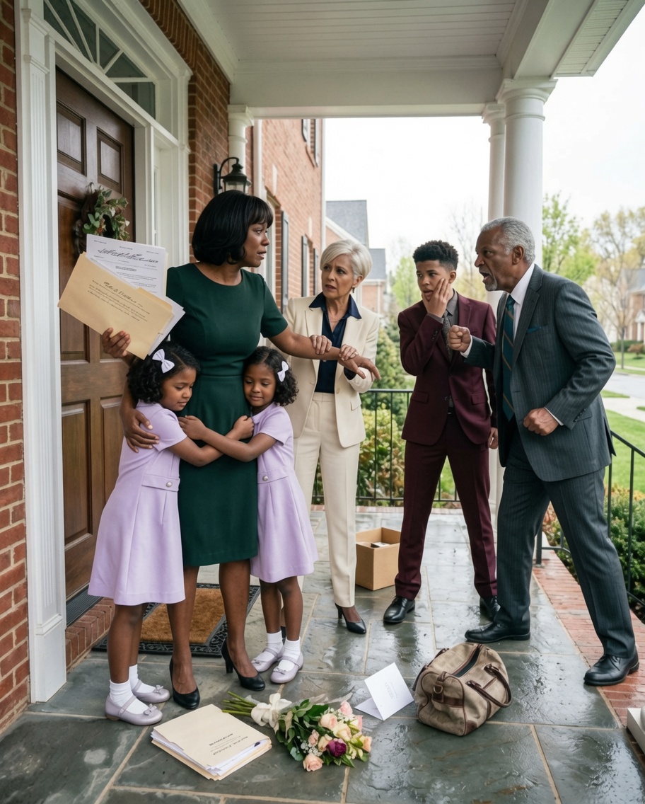 They dragged my children into the storm, called me a charity case, and said my husband’s house was never mine. But while they planned to sell it for millions, I was holding the secret proof that could send both his parents to prison.