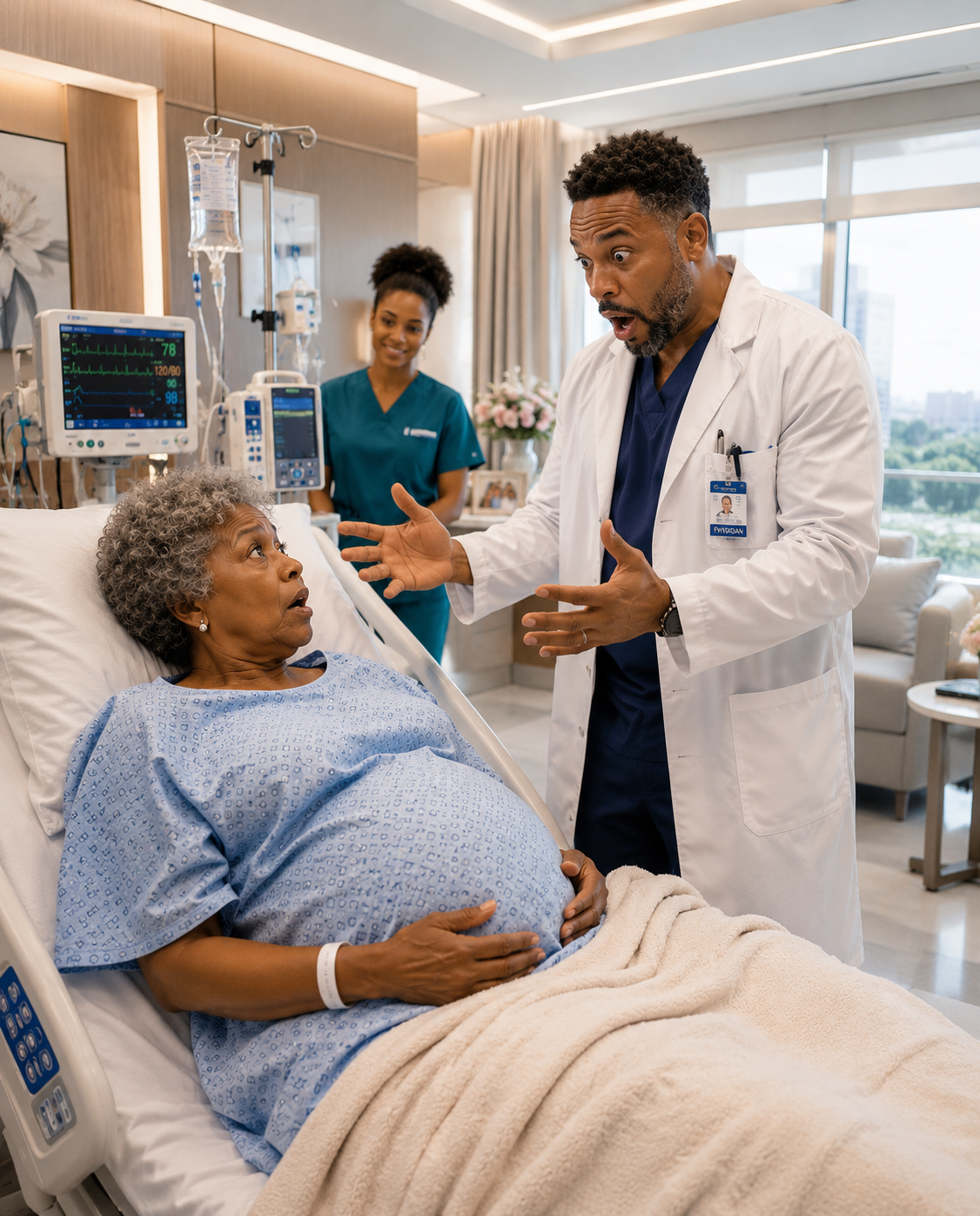 A 65-year-old woman was stunned to discover she was pregnant—but when the time came to give birth, the doctor’s examination revealed something that left everyone in shock.