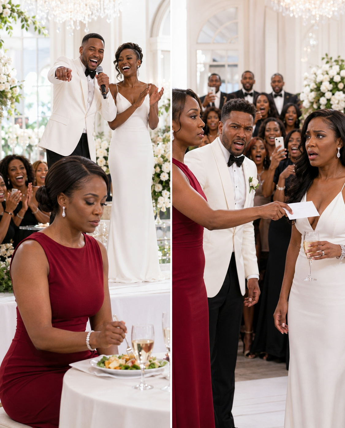 My ex-husband proudly introduced his new bride—a famous plastic surgeon—at their extravagant ballroom wedding, loudly joking that I couldn’t even afford her consultation fee.
