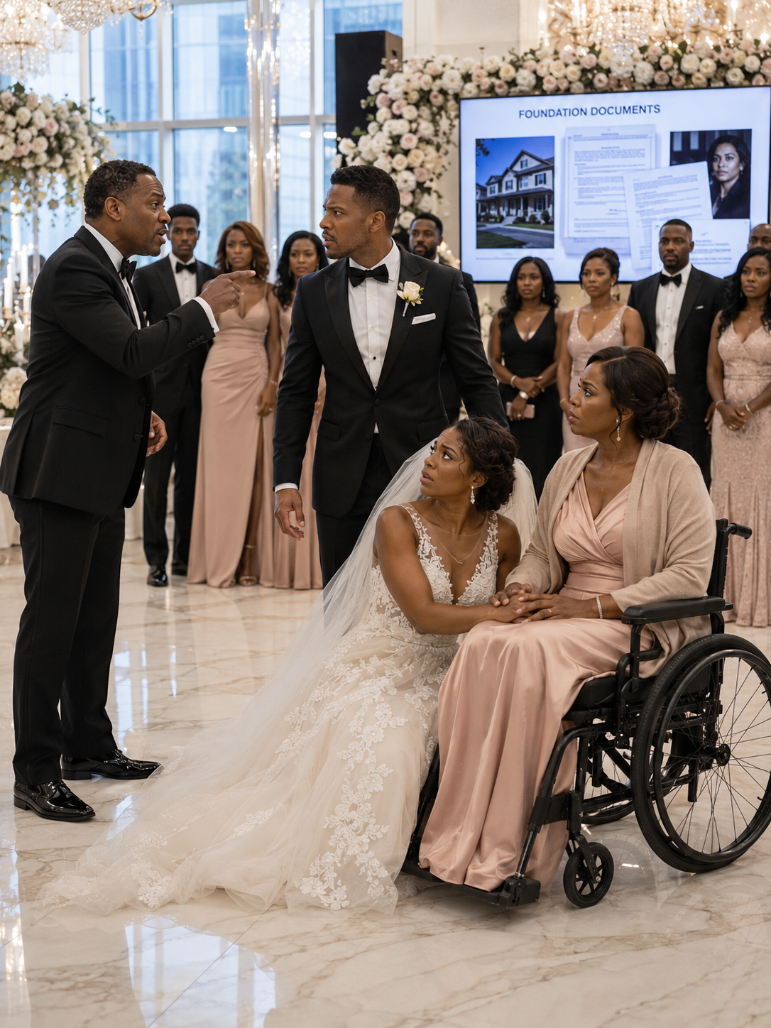The Entire Ballroom Expected The Woman In The Wheelchair To Break After Her Former Husband Poured Champagne Onto The Floor Beside Her In Front Of Hundreds Of Guests. He Wore A Smug Smile, Certain Of The Reaction He Was About To Get. Instead, She Simply Lifted Her Chin, Remained Calm, And Spoke A Single Sentence That Changed The Entire Room.